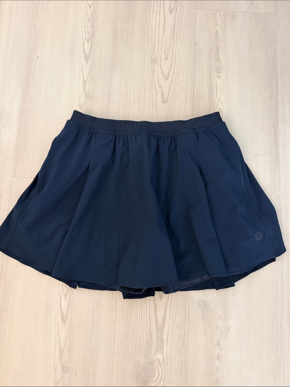 lululemon athletica Navy Circle Skirt with Built-In Shorts